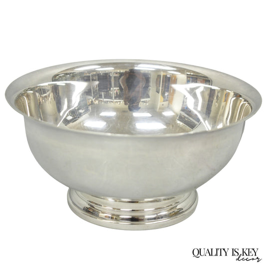 Vintage Mid Century Modern Gorham YC780 8" Silver Plated Serving Bowl (C)