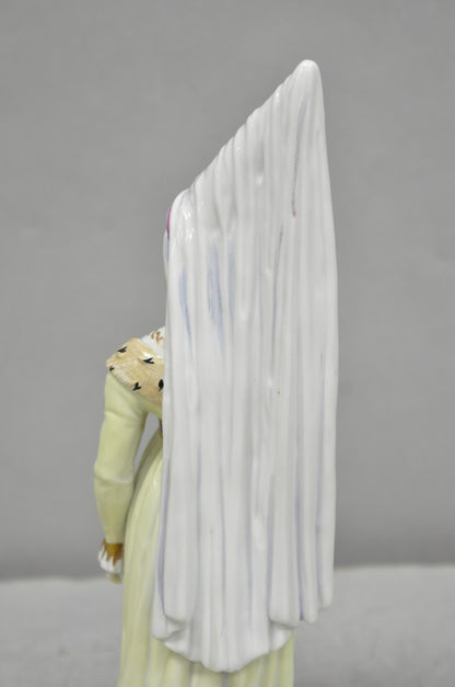 Antique Carl Thieme Potschappel German Dresden Porcelain Medieval Lady Figurine