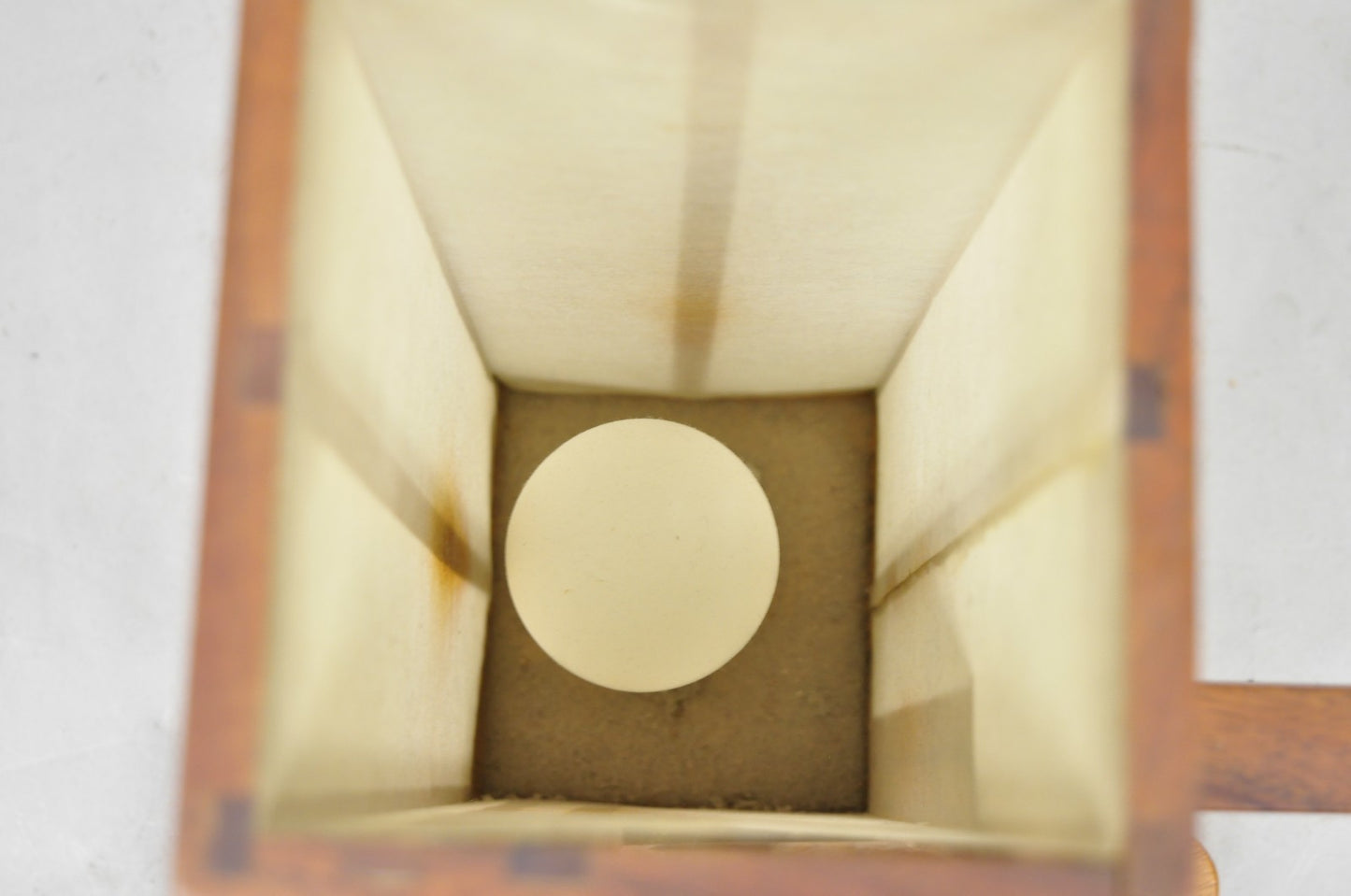 Vintage Mid Century Modern Carved Hawaiian Koa Wood Palm Tree Tiki Table Lamp