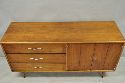 Vintage Lane Acclaim Mid Century Modern Walnut Dovetail Buffet Credenza Cabinet