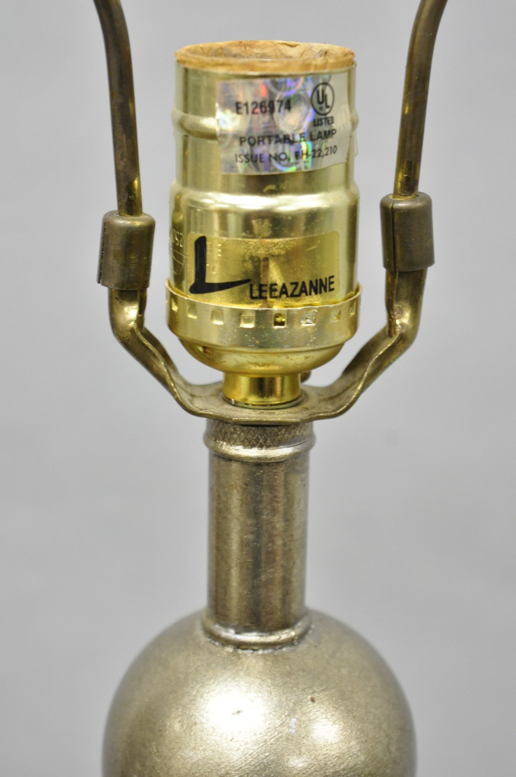 Vintage Leeazanne Postmodern Art Deco Style Metal Tapered Skyscraper Floor Lamp