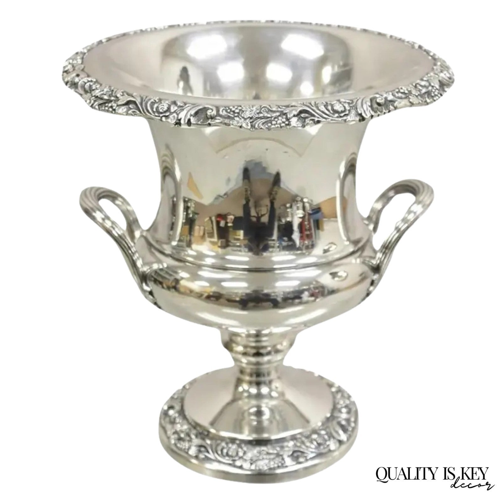 Webster Wilcox International Silver Plated Trophy Cup Champagne Chiller Bucket