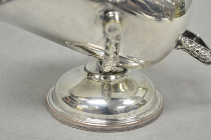 Vintage English Victorian Silver Plated Sugar Cube Scuttle Bucket By Winchester