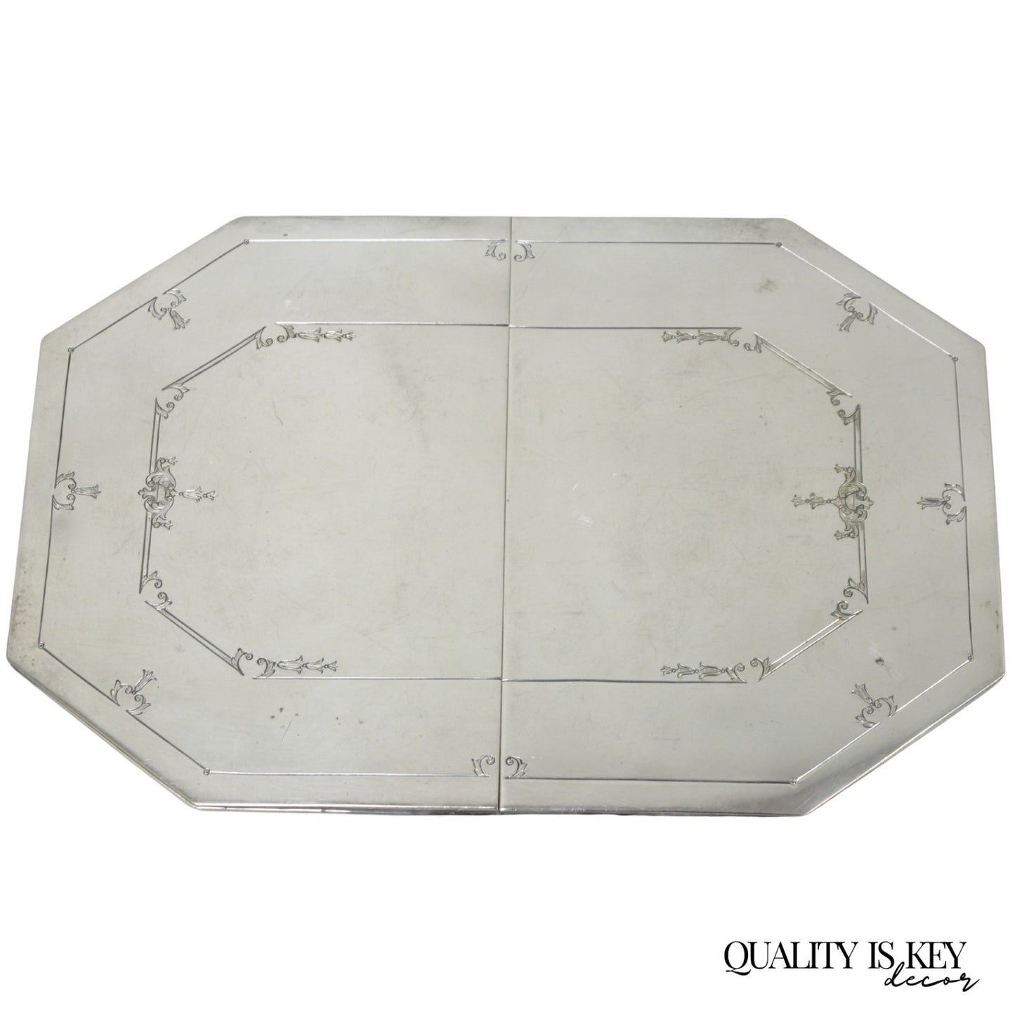 Antique Sheffield Victorian Silver Plated Expanding Octagonal Pot Trivet