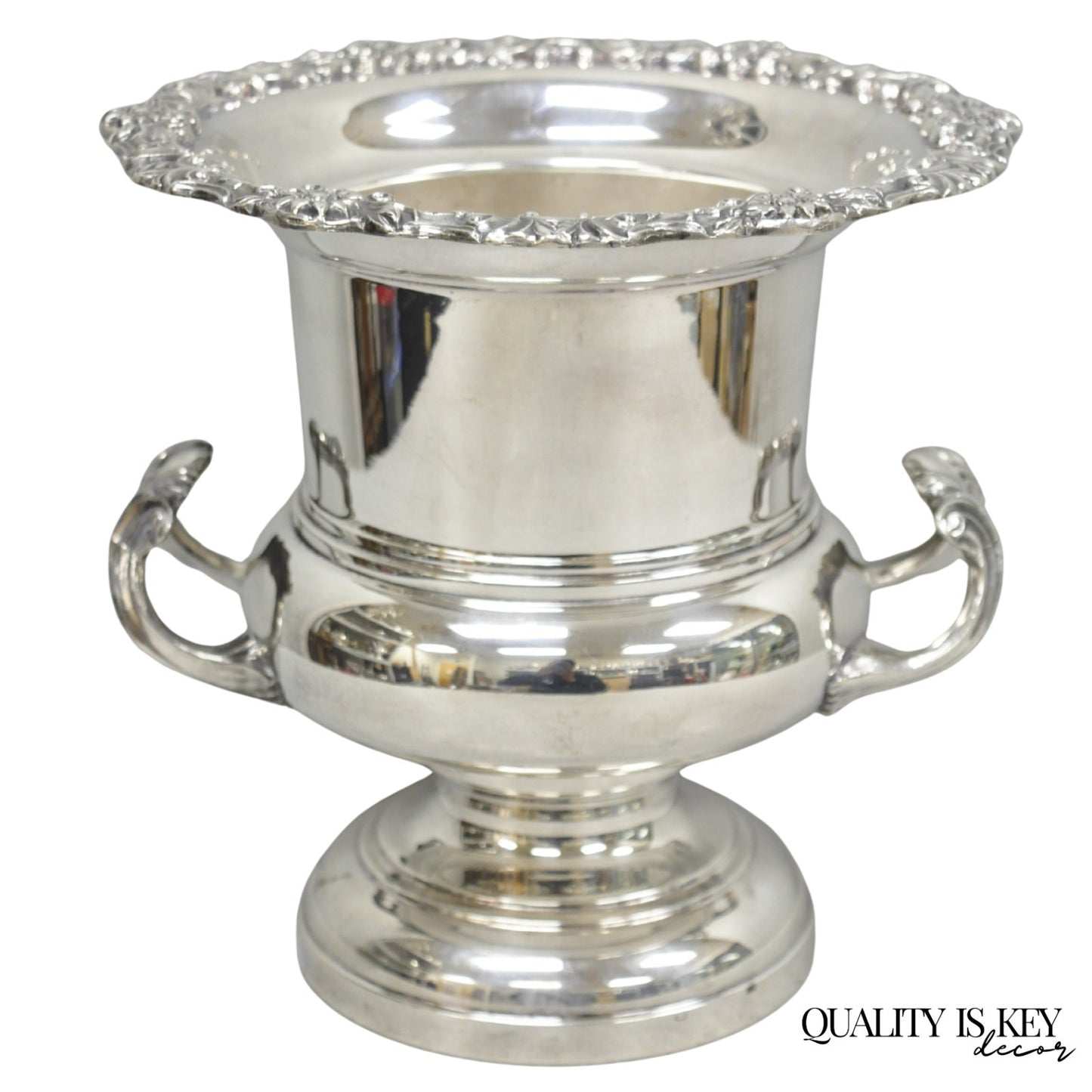 Vintage FB Rogers Silver Plated Trophy Cup Urn Champagne Chiller Bar Ice Bucket
