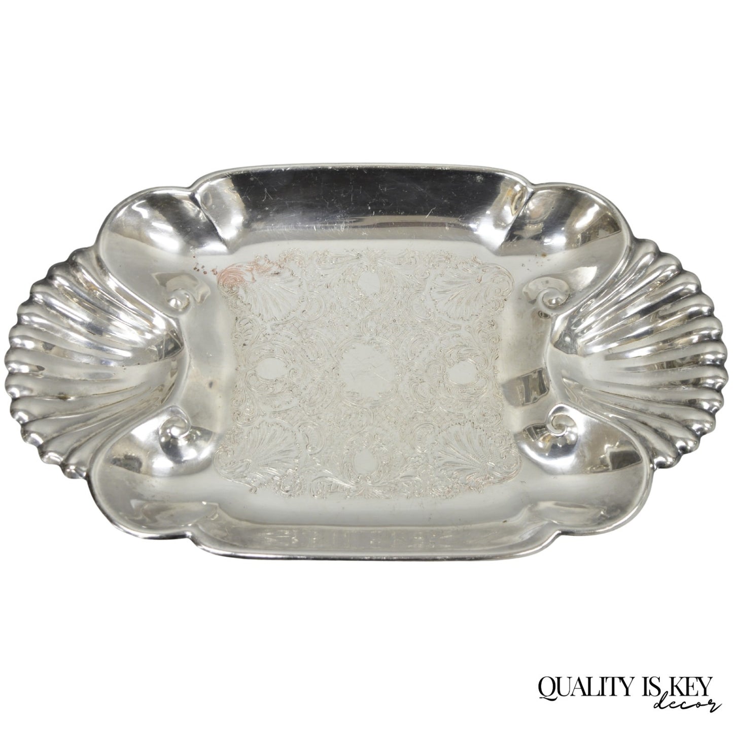 Vintage FB Rogers English Regency Style Silver Plated Candy Trinket Dish