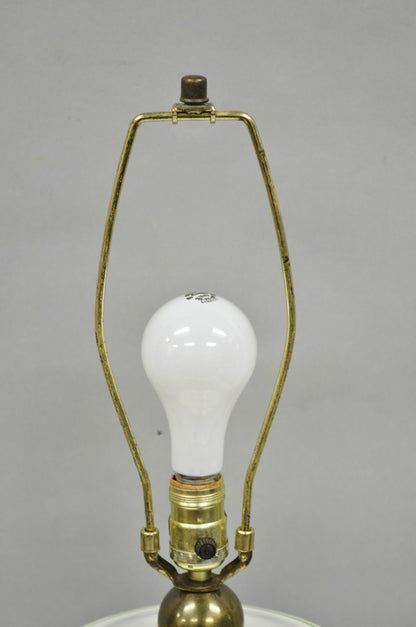 Paul Hanson French Country Porcelain Jardiniere Butterfly & Flower Table Lamp