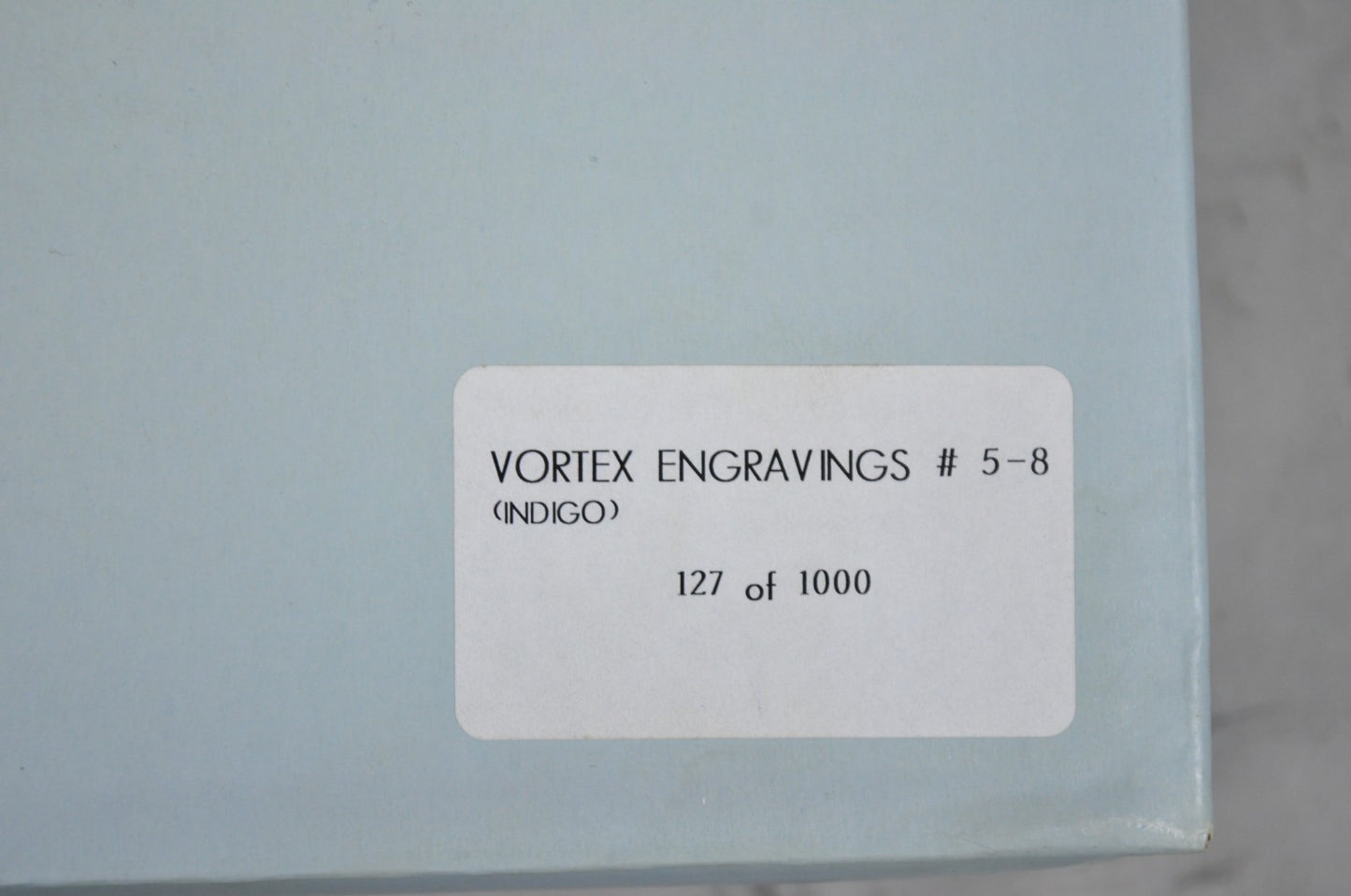 Frank Stella David Mirvish Designs Vortex Engravings 5-8 Indigo Plate - Set of 4