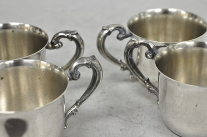 Vintage Sheridan Victorian Silver Plated Punch Bowl Set w/ 12 Cups and Tray