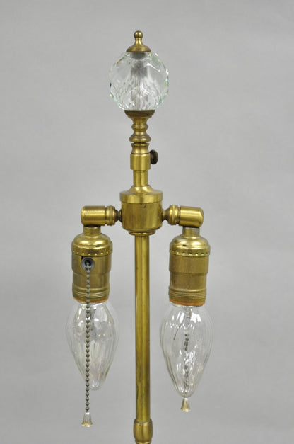 Vintage French Neoclassical Style Glass Urn Table Lamps Attr. Marbro - a Pair