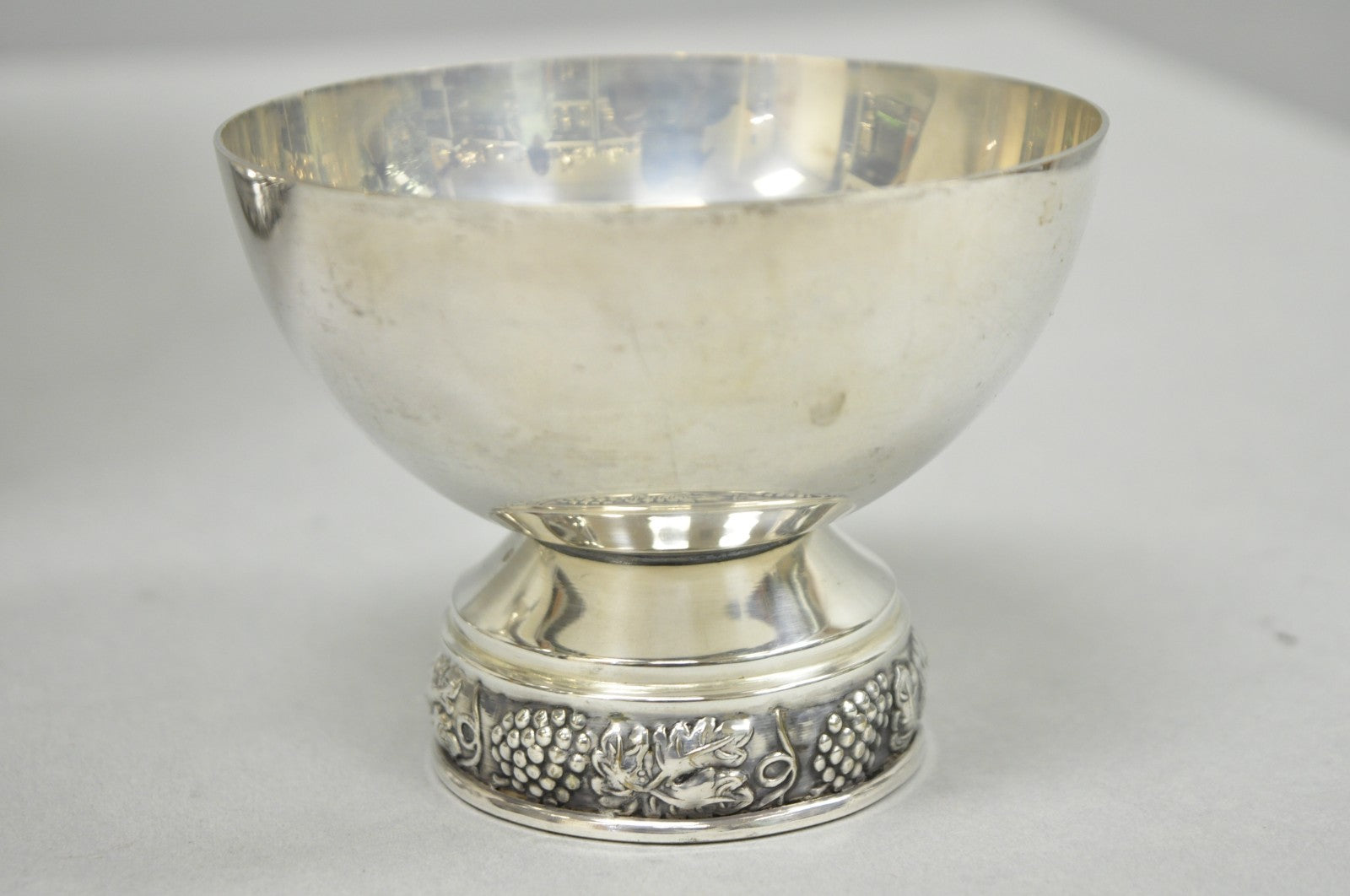 Vintage Victorian Silver Plated Footed Twin Handle Punch Bowl Set w/ 12 Cups