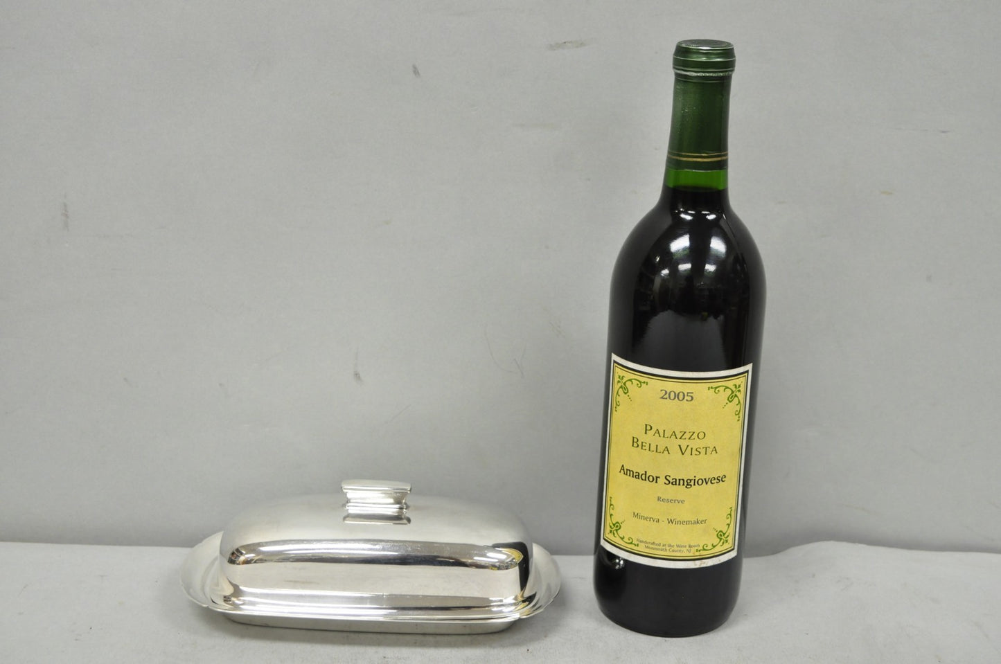 Vintage Reed & Barton Art Deco Mid Century Modern Silver Plated Butter Dish