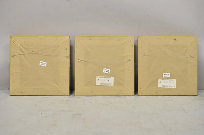 Vintage Artistic Innovations Gold Framed Wall Art Print Plate and Cups, 3 Pc Set