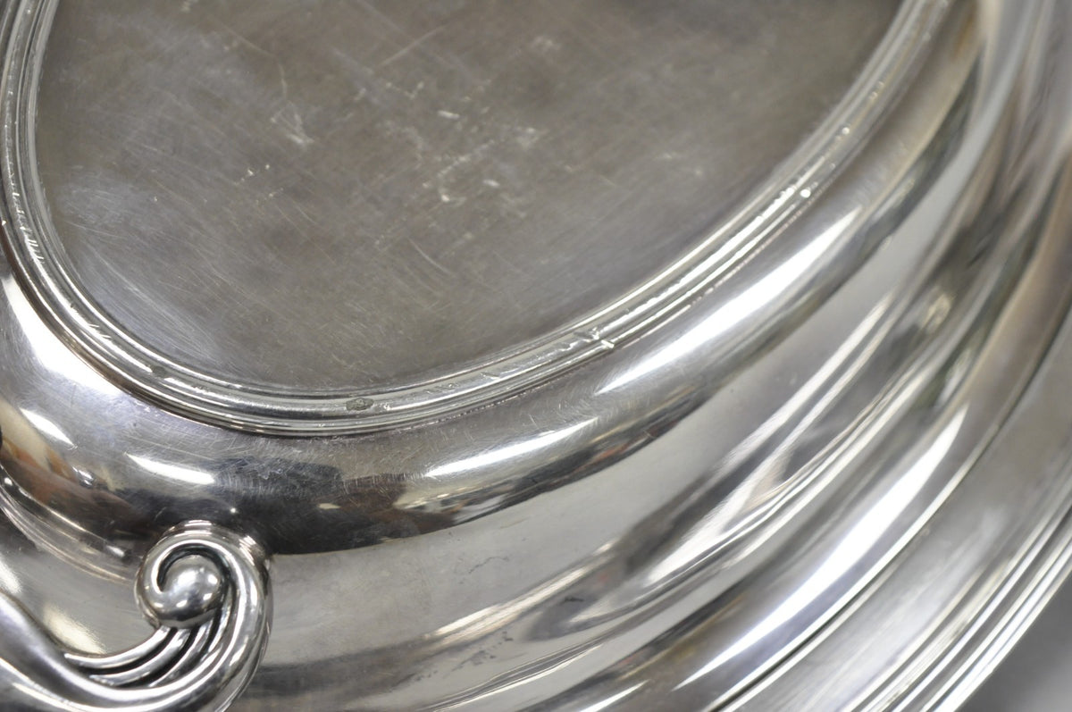 Vintage Wallace N6706 Silver Plated Large Oval 15" Covered Serving Dish