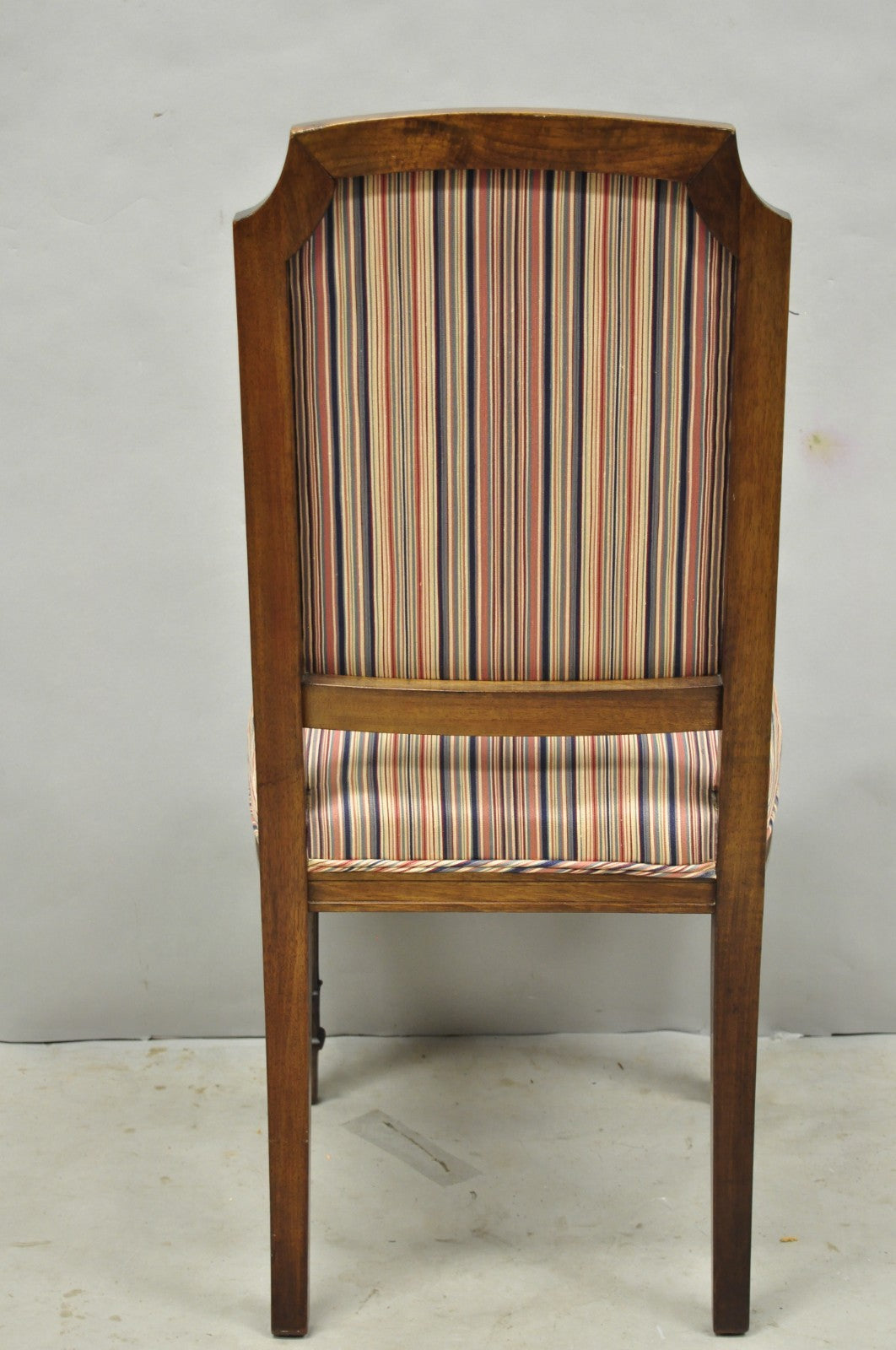 Vintage French Country Provincial Style Carved Walnut Dining Side Chair Set of 4