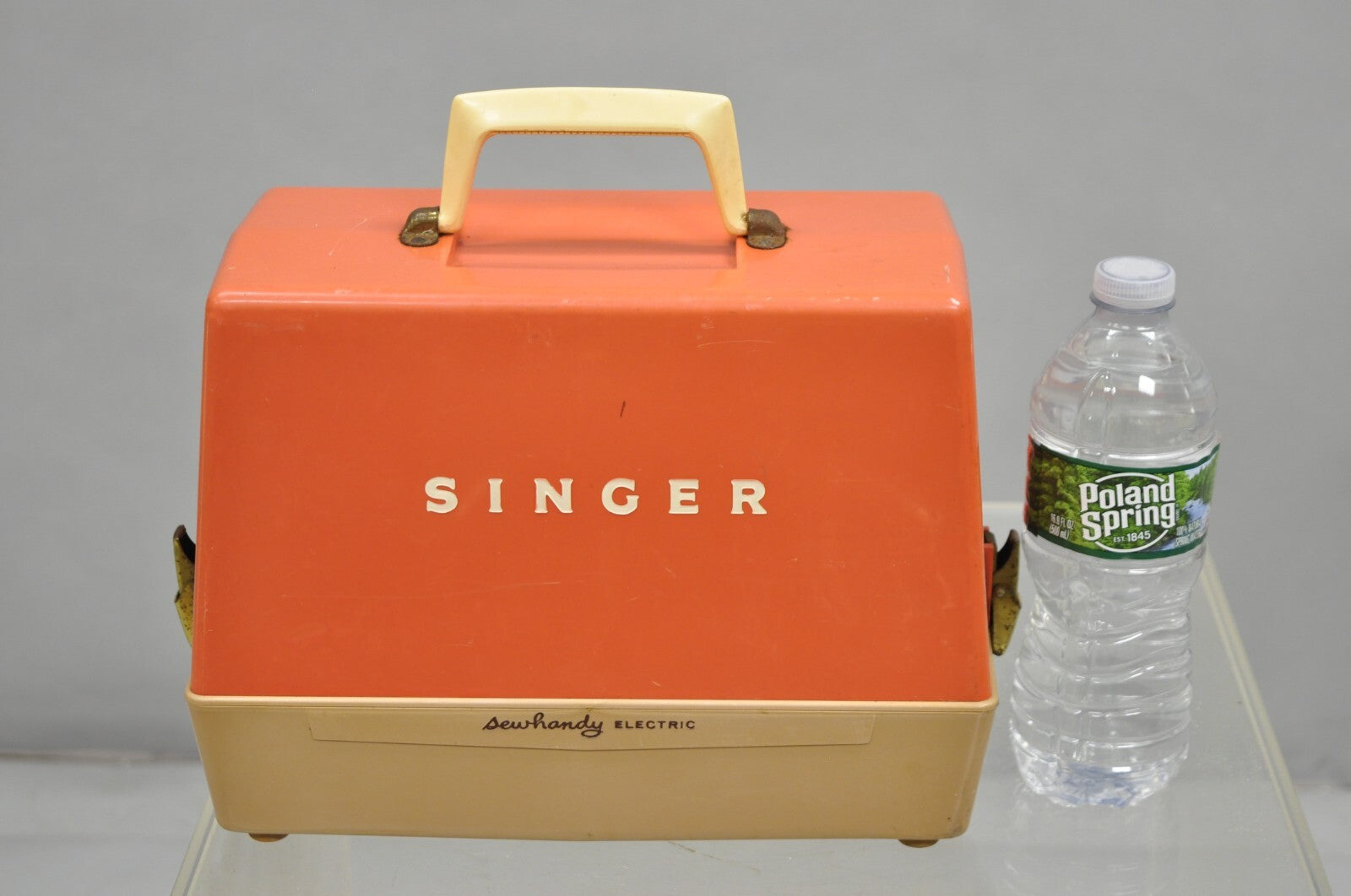 Vintage Singer Sewhandy Electric Childs Sewing Machine in Case - Works