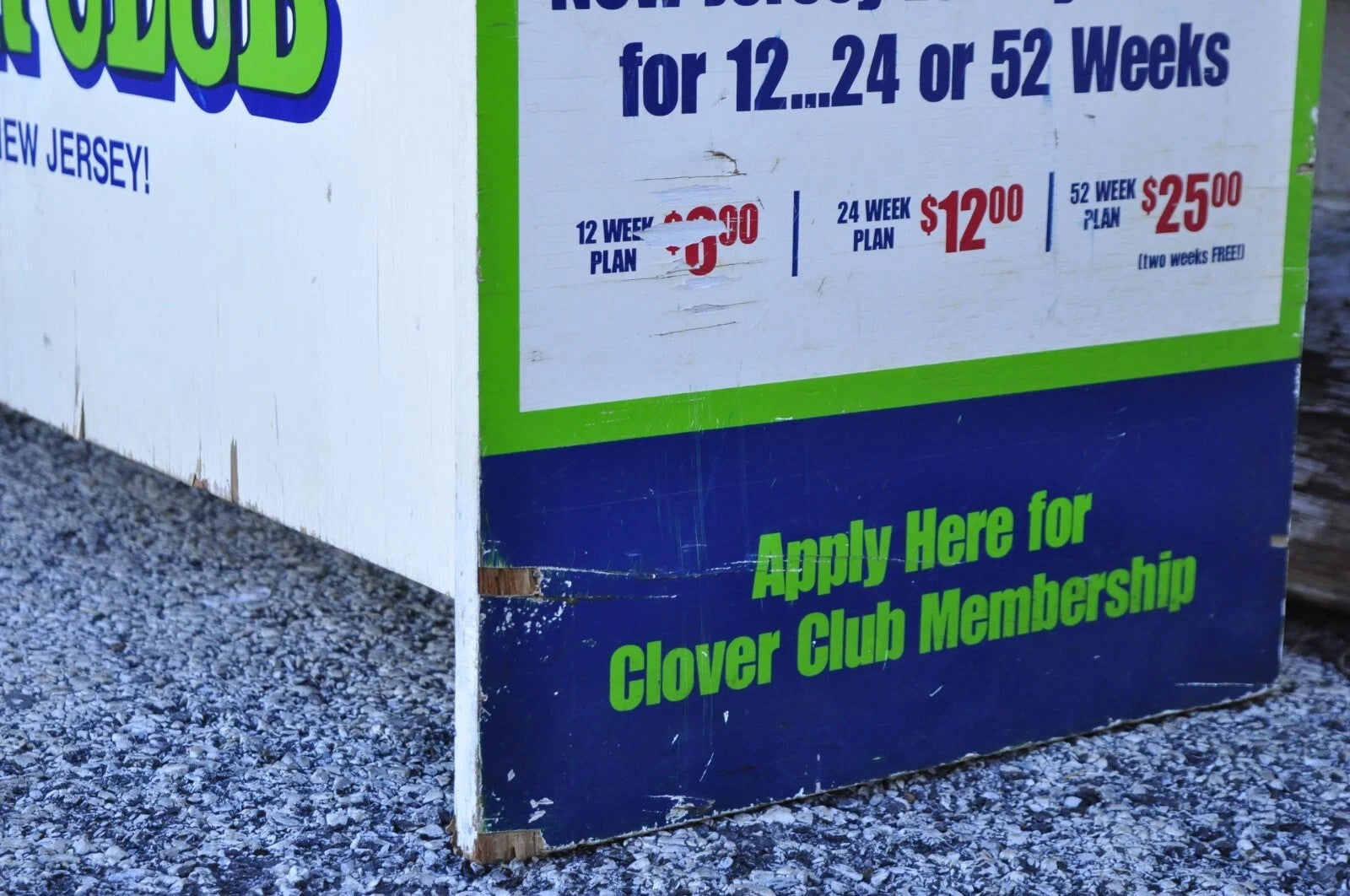 New Jersey Lottery Tickets Lottery Clover Club Advertisement Stand Kiosk Counter