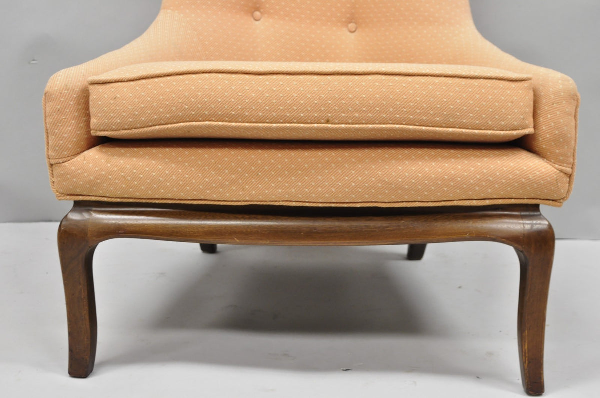 Mid Century Modern Walnut Lounge Chair Attr. T H Robsjohn Gibbings for Widdicomb