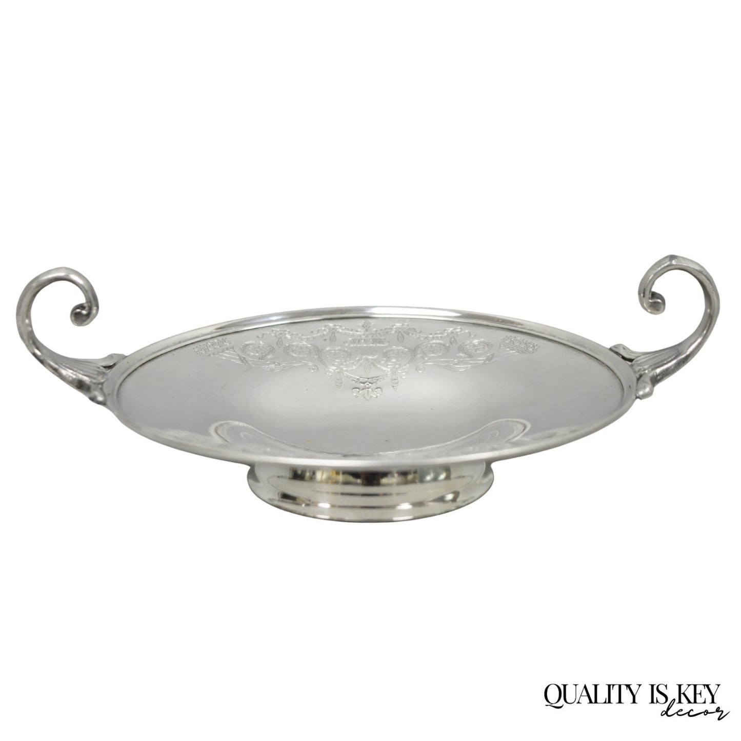 Victorian Middletown Silverware Silver Plated Pedestal Candy Dish Compote