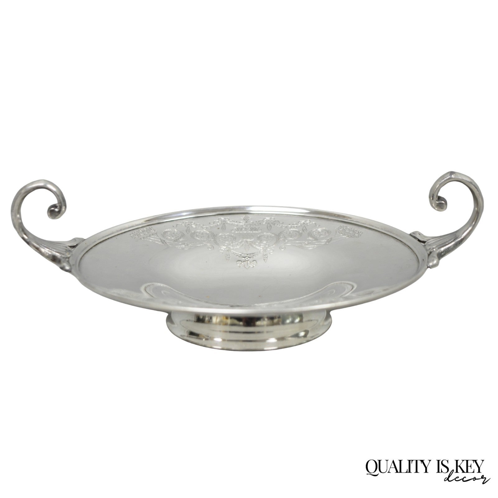 Victorian Middletown Silverware Silver Plated Pedestal Candy Dish Compote