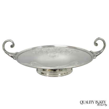 Victorian Middletown Silverware Silver Plated Pedestal Candy Dish Compote