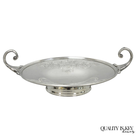 Victorian Middletown Silverware Silver Plated Pedestal Candy Dish Compote