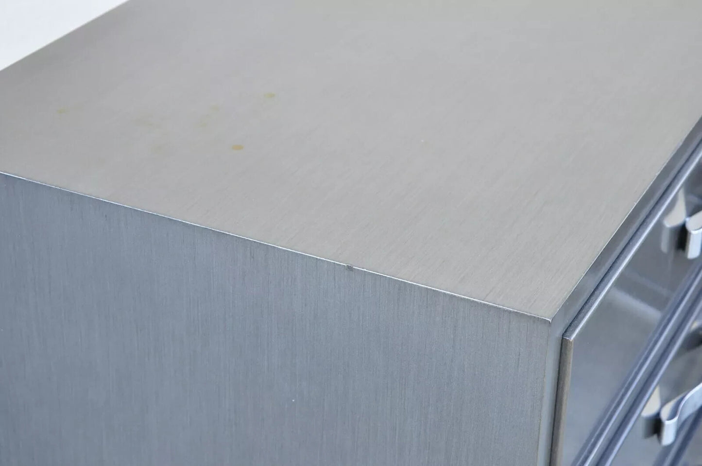 Swaim Furniture Gray Lacquer 3 Drawer Grant Chest Modern Nightstands - a Pair