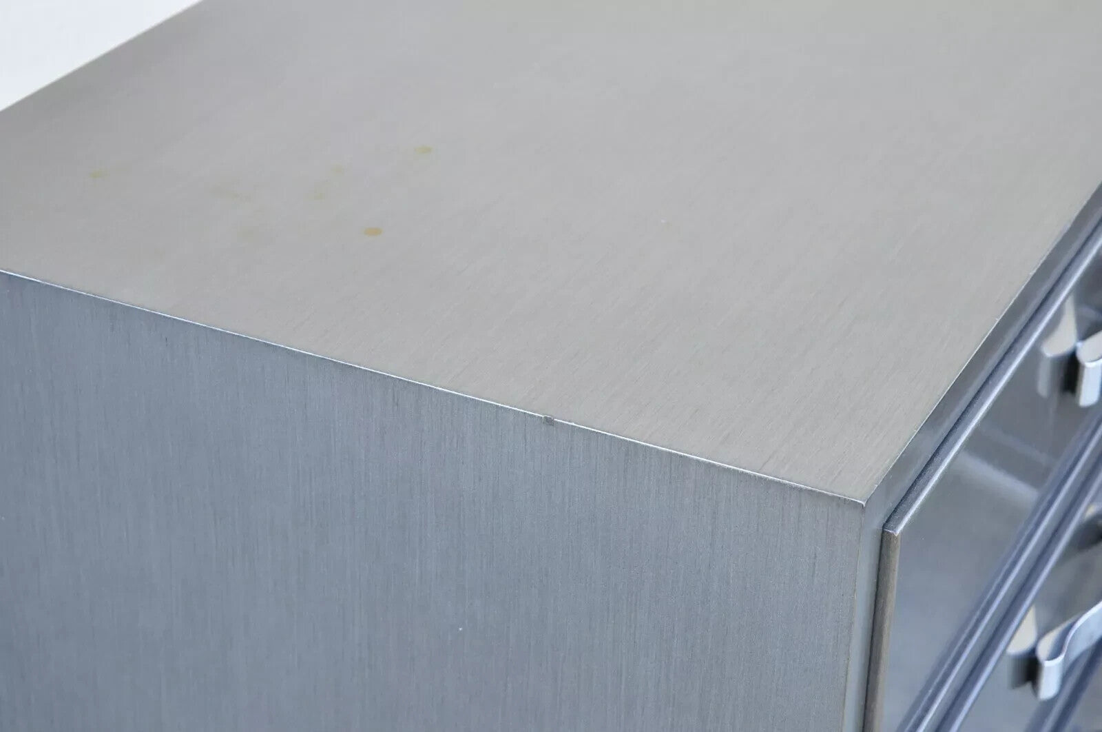 Swaim Furniture Gray Lacquer 3 Drawer Grant Chest Modern Nightstands - a Pair
