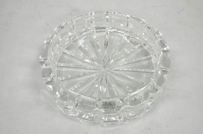 Vintage Highcrest by Mikasa Large 7" Leaded Crystal Glass Ashtray Cube Pattern