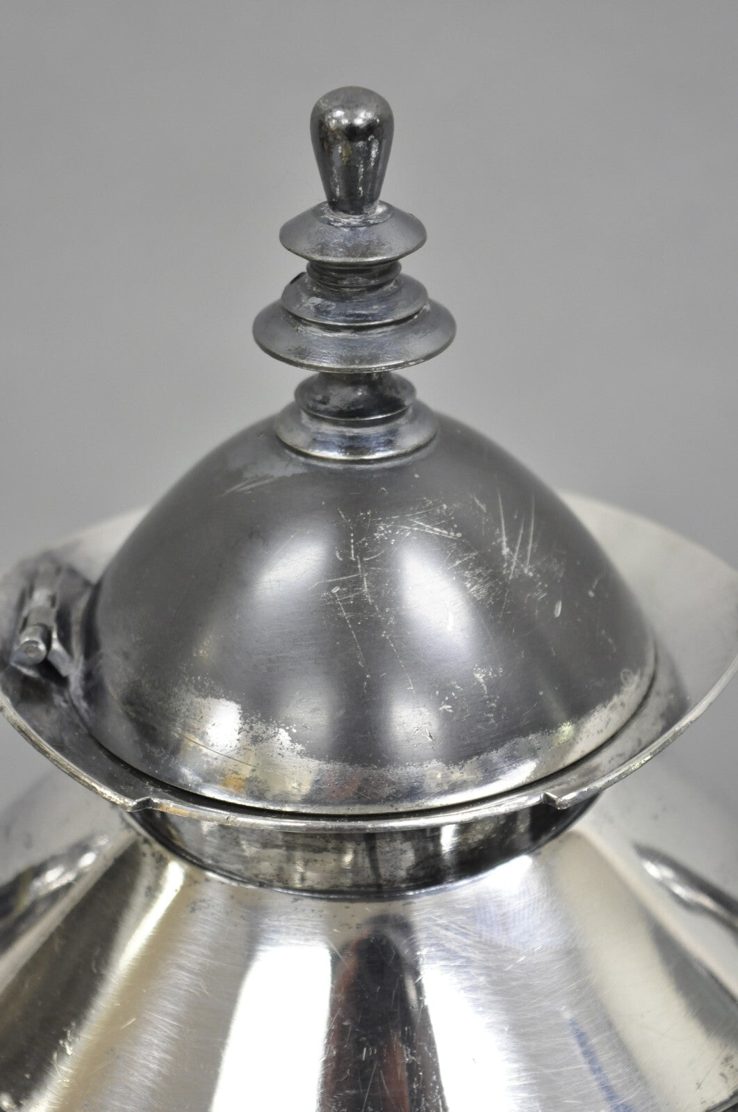 Antique English Baroque Silver Plated Figural Tea Set w/ Rogers Bro Tray - 7 Pcs