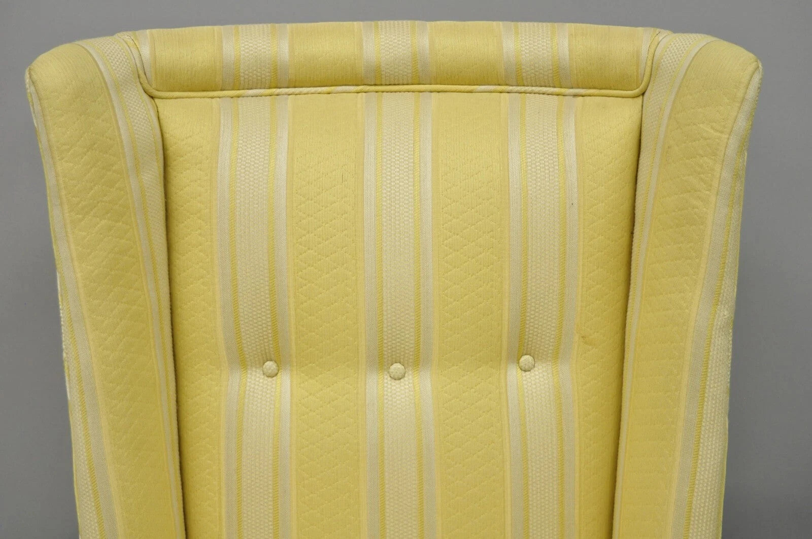 Paul Laszlo Mid Century Modern Upholstered Barrel Wing Back Slipper Lounge Chair