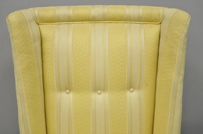 Paul Laszlo Mid Century Modern Upholstered Barrel Wing Back Slipper Lounge Chair