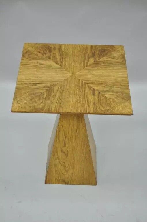 Harvey Probber attr. Mid-Century Modern Wenge Wood Pyramid Occasional Side Table
