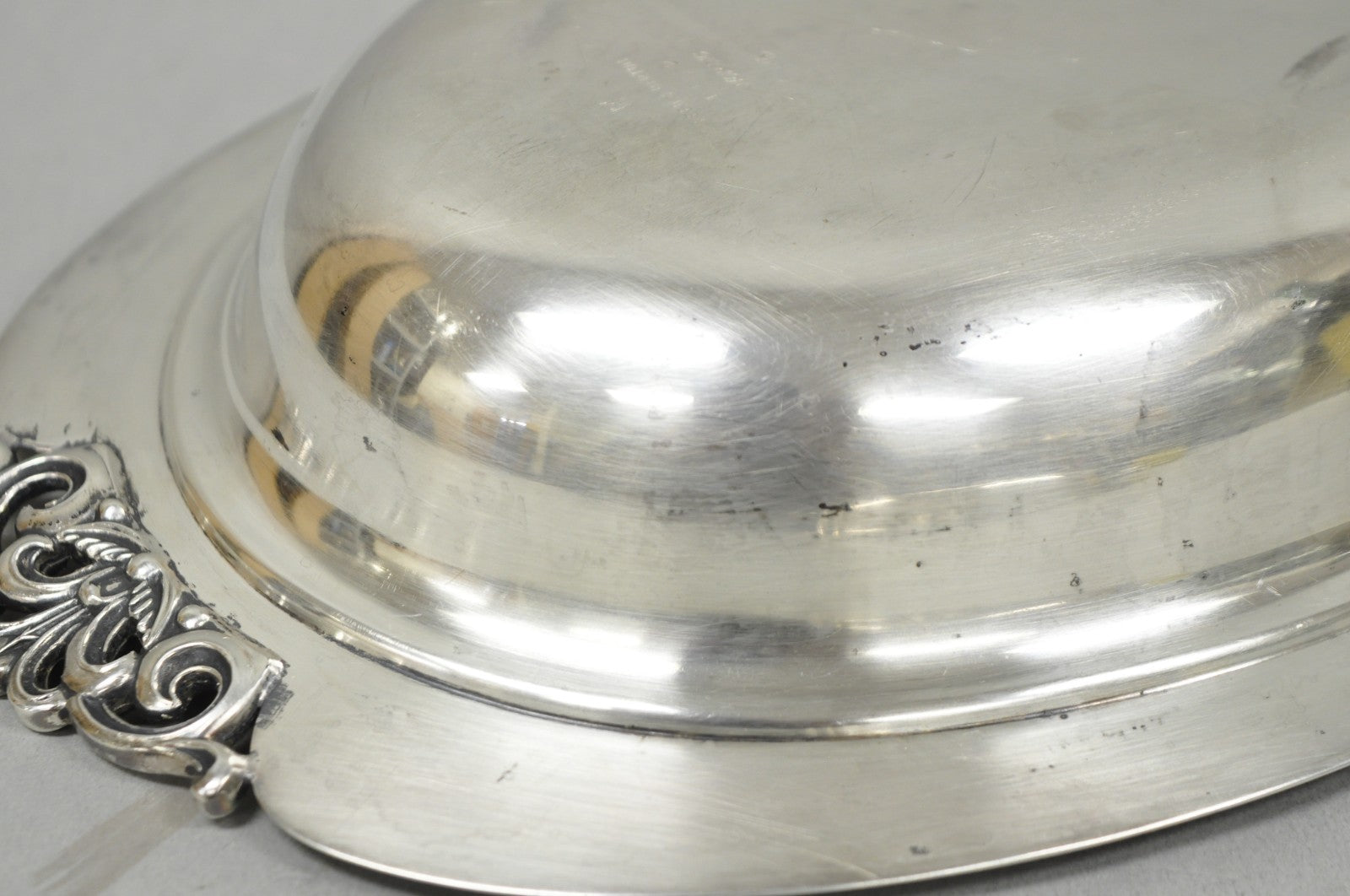 Vintage Reed & Barton Nordic 1152 Silver Plated Covered Vegetable Serving Dish