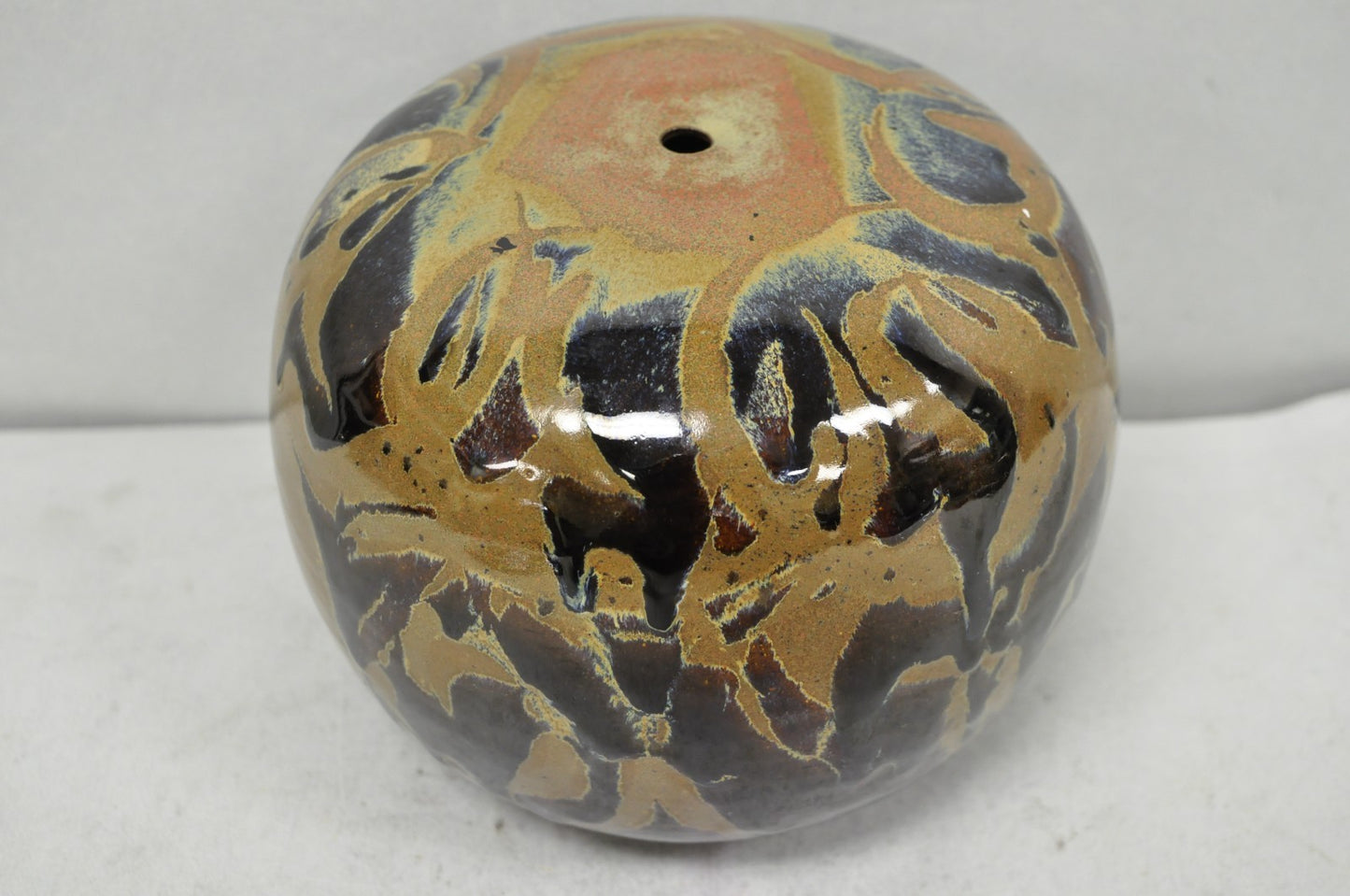 Vintage Alisa Liskin Claussen Studio Signed Ceramic Glazed Pottery Vessel Vase