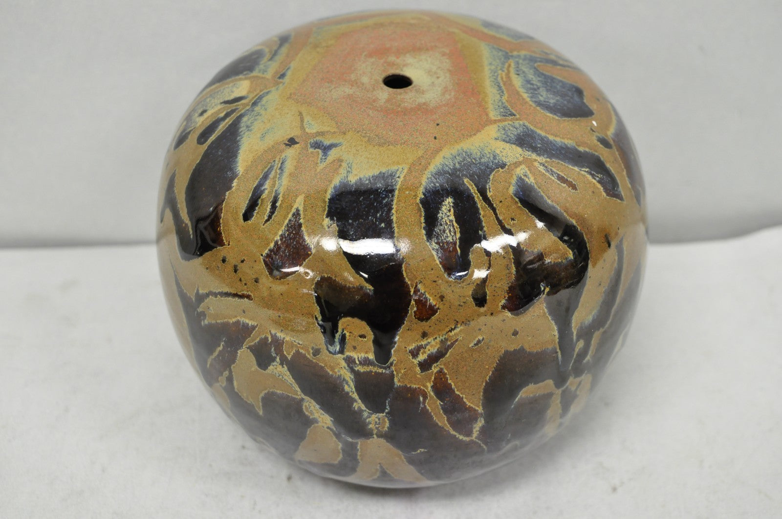 Vintage Alisa Liskin Claussen Studio Signed Ceramic Glazed Pottery Vessel Vase