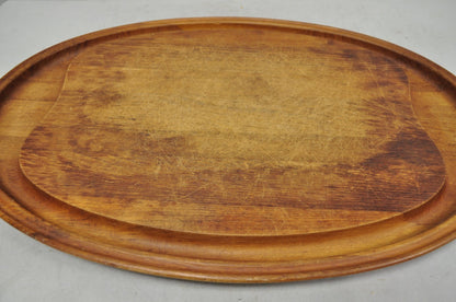 Vintage Mid Century Modern Henning Koppel Georg Jensen Teak Cutting Board Tray