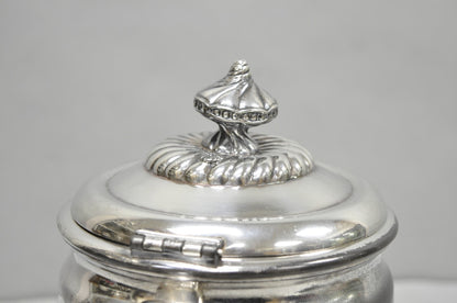 Wilcox Silver Plate Co Art Nouveau Silver Plated Duck Handle Coffee Pot Pitcher