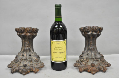 Victorian Style Cast Iron Bathtub Lion Claw Foot Paw Feet Floral Design 4 Pc Set