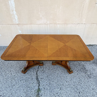 Thomasville Grand Classics Neoclassical Empire Maple Wood Dining Room Table