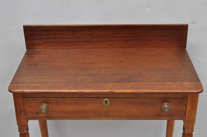 Antique Sheraton Mahogany One Drawer Washstand Server Farmhouse Side Table