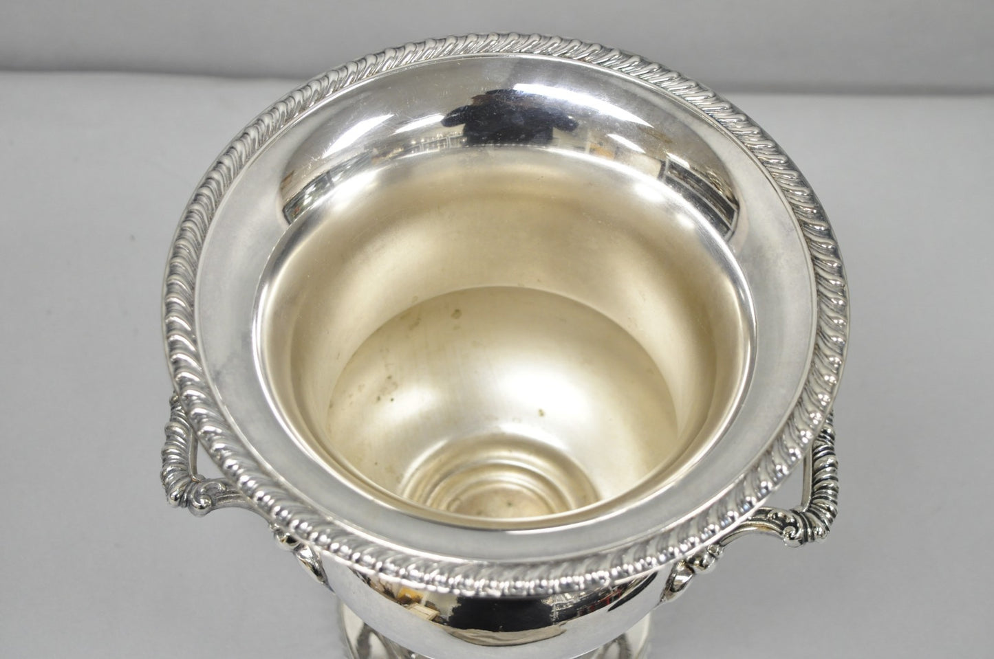 English Regency Silver Plated Trophy Cup Urn Champagne Chiller Ice Bucket
