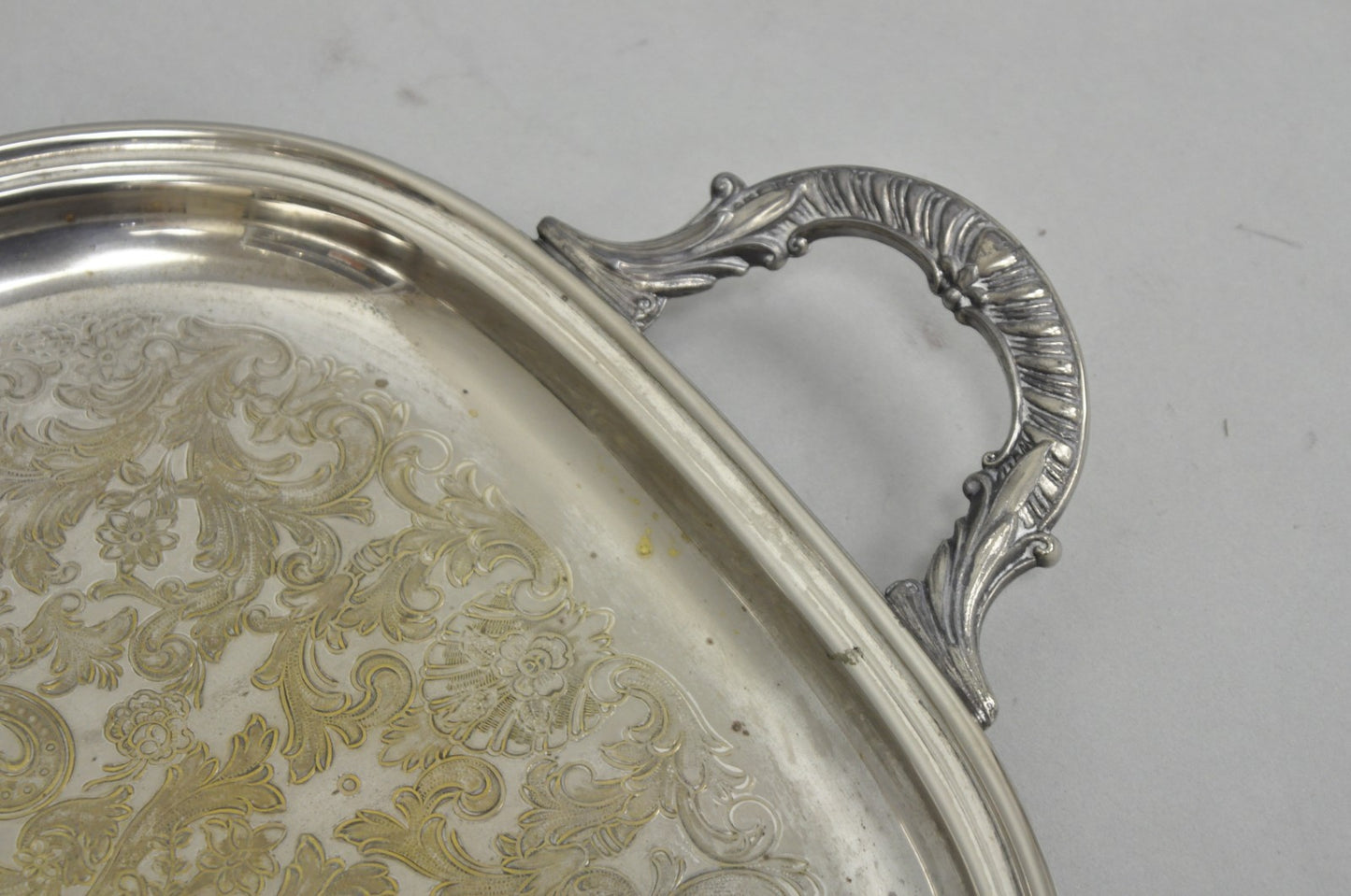 Vintage "President's Club 1961" Silver Plated Award Serving Platter Butlers Tray
