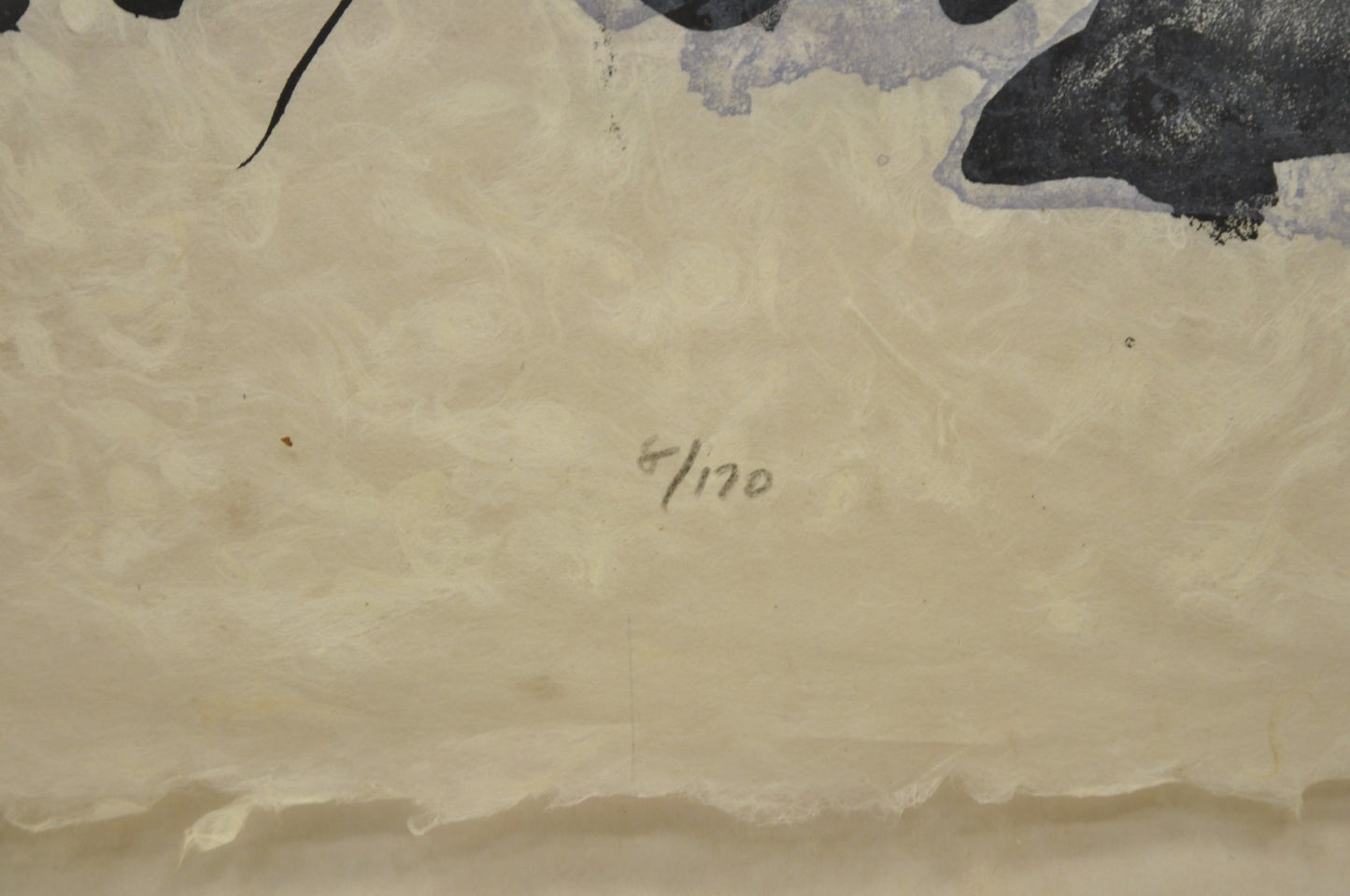 Vintage Robert Kushner 1986 Signed Lithograph Print "Hiroko" for Brooklyn Museum