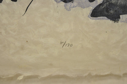Vintage Robert Kushner 1986 Signed Lithograph Print "Hiroko" for Brooklyn Museum
