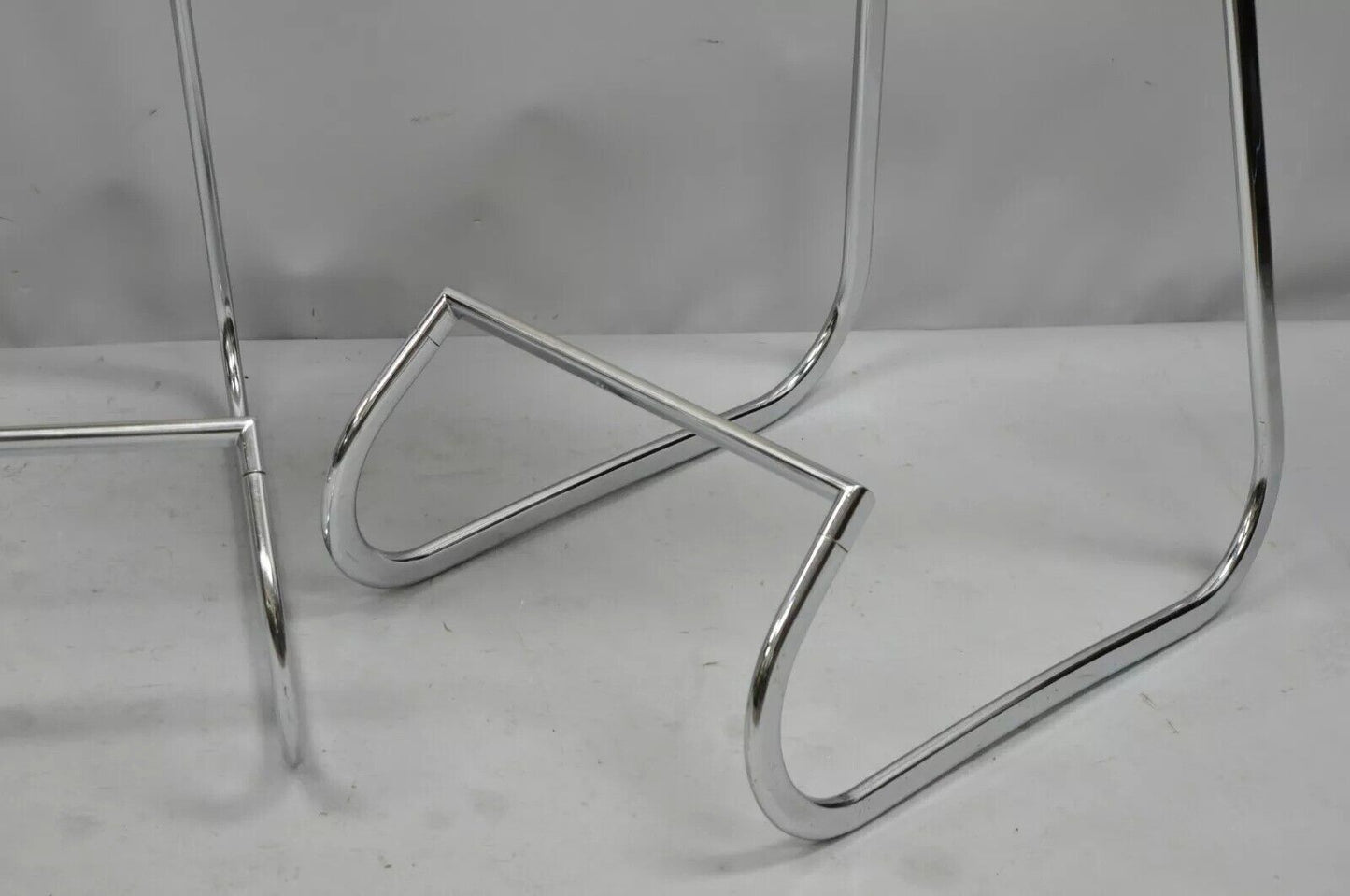 Vintage John Behringer Stendig Chrome Modern Prometheus Bar Stools - Set of 3