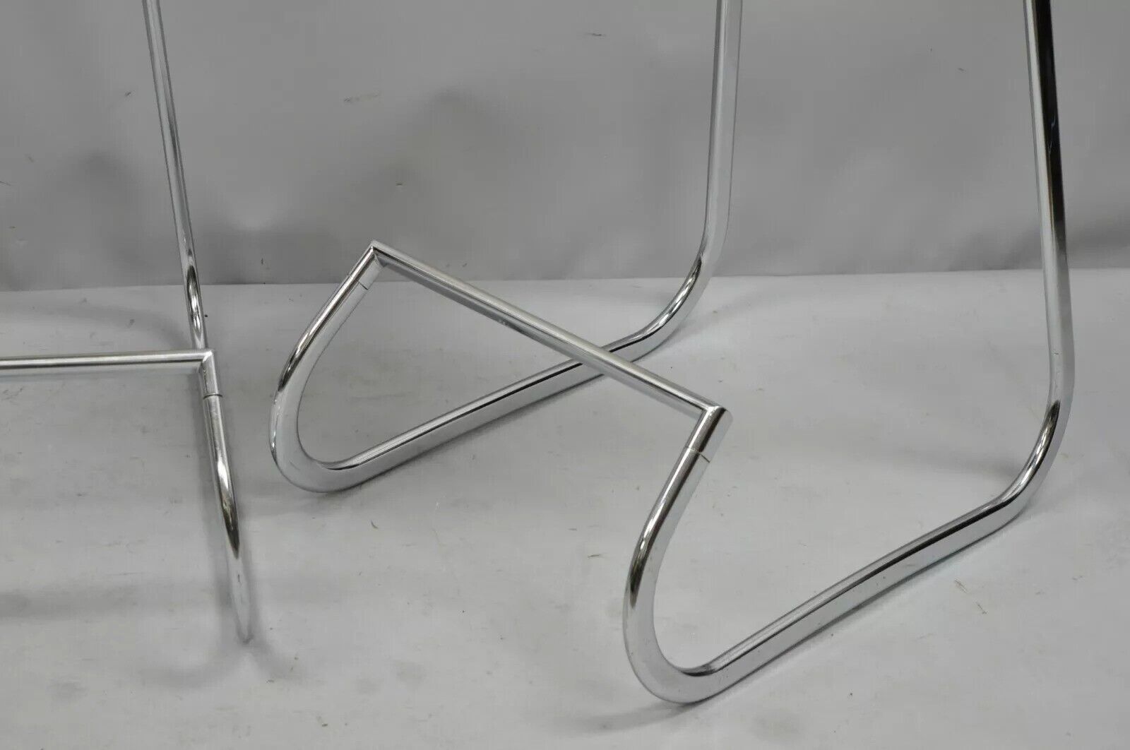 Vintage John Behringer Stendig Chrome Modern Prometheus Bar Stools - Set of 3
