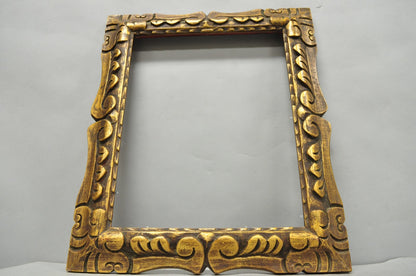 Vintage Italian Hollywood Regency Gold Gilt Wood Art Picture Frame 18.25 x 15.5