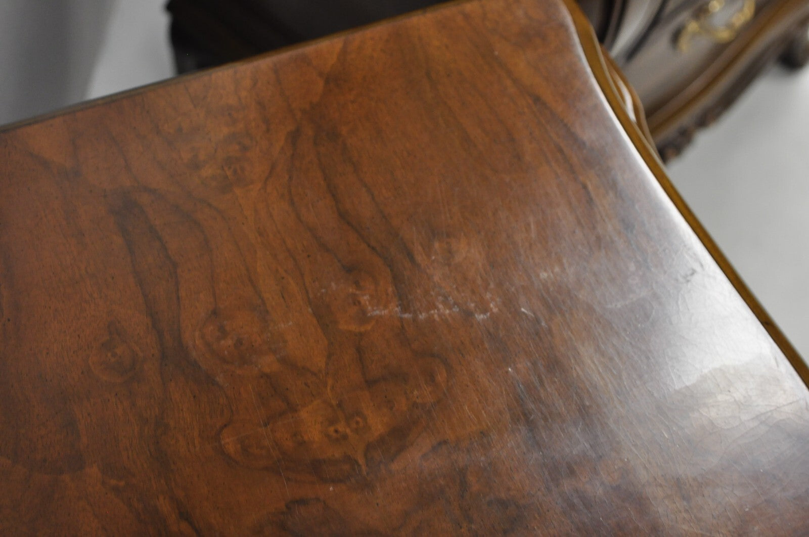 Karges French Louis XV Provincial Style Cherry Wood Bombe Nightstands - a Pair