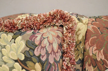 Vintage Floral Print 60" Fully Upholstered Channel Back Loveseat Sofa by Harden
